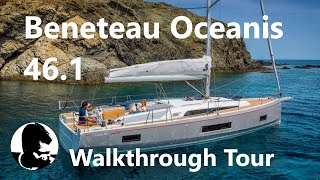 Beneteau Oceanis 461  Sailing Yacht Walkthrough Video Tour [upl. by Acirretahs]