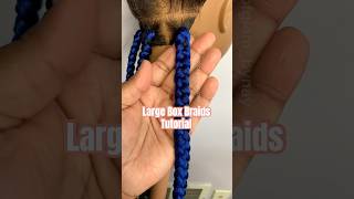 How to do large traditional box braids method 3 braidhairstylesforblackwomen [upl. by Erb]