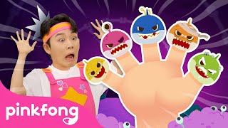 Zombie Shark Finger Family  Finger Family Song  Spooky Baby Sharks Everywhere  Pinkfong Official [upl. by Enitnemelc]