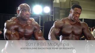 2017 IFBB MrOlympia Bodybuilding Backstage Video Pt1 [upl. by Nerret484]