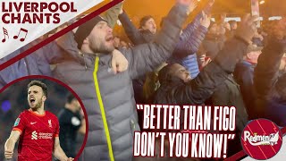 New DIOGO JOTA Song wLyrics  quotBetter Than Figo Dont You Knowquot  Learn LFC Songs [upl. by Kilk]