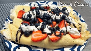 How To Make Crepes  Easy French Crepe Recipe [upl. by Noyahs]