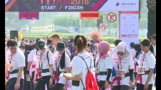 Berlari untuk Aksi Kesetaraan Gender HeForShe Run 2018 [upl. by Kattie]