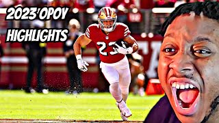 Reacting to Christian McCaffrey 2023 Highlights [upl. by Ohare]