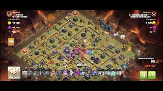 enemy failed attack my base used invisibility spell with super archer😅clashofclaclanwarleague [upl. by Center259]