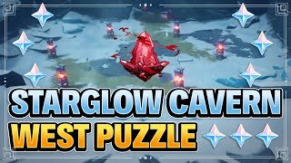 West of Starglow Cavern Puzzle Solving Dragonspine Genshin Impact [upl. by Mills]