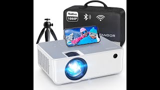 FANGOR F206A HD Bluetooth Projector 2021 upgraded Portable LCD Projector with Carrying Bag [upl. by Gnuhn]