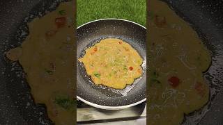 Besan Ka Chilla 😋🤤 shorts ytshorts breakfast [upl. by Jamaal]