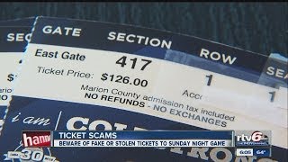 Man loses 1K in Craigslist Colts tickets scam [upl. by Eciryt]