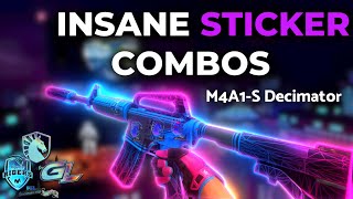 BEST Sticker Combos For M4A1S Decimator  CSGO 2023  CS2 [upl. by Marguerite]