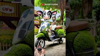 HL161 HL161 Mootastic ride 🐄 This cowthemed Vespa is udderly adorable and ready for fun Vespa [upl. by Aicined]