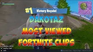 Dakotaz Most Viewed Fortnite Twitch Clips Of All Time [upl. by Petra863]