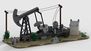 Lego MOC Nodding Donkey  functions showcase [upl. by Teece]