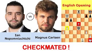 Ian Nepomniachtchi Russia vs Magnus Carlsen Norway  Masters Chess  English Opening [upl. by Fenn]