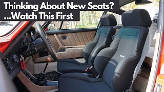 Porsche 911 Seat Swap Review of the Recaro Seats I Put In My 86 Porsche Should You Buy [upl. by Birch]