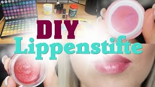 DIY Lippenstifte in unter 5 Minuten  Schminke selber gemacht  Belle Lu [upl. by Onitrof]