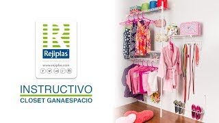 ¿Cómo Instalar un Closet GANAESPACIO de Rejiplas [upl. by Melville]