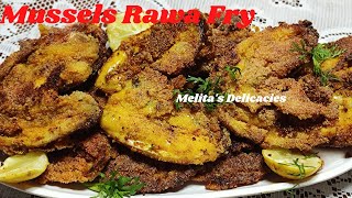 Rechaedo Rawa Fried MusselsRawa Fried Mussels Goan StyleHow to Clean and Fry MusselsGoanXinaneao [upl. by Blau990]