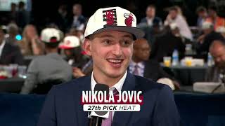 Nikola Jovic wants to meet Nikola Jokic 😂  2022 NBA Draft [upl. by Enelyaj460]