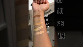 Pac HD Liquid Foundation Swatches paccosmetics pacfoundation foundationswatches [upl. by Anem589]