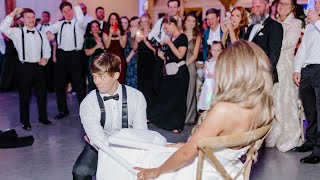 OUR WEDDING DANCES best garter toss ever [upl. by Latvina]