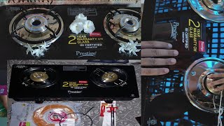 Gas stove ll prestige Atlas  gas stove unboxing review RRajeshVlogs Ranjitb93 [upl. by Baum]