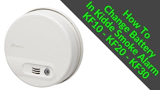 How To Change Battery in Kidde Smoke Alarm  KF10  KF20  KF30  Fix Beeping Smoke Alarm Problem [upl. by Leiso]