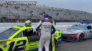 Ryan Blaney And Michael McDowell Discuss Their LateRace Incident On Pit Road Hear More From Blaney [upl. by Lyndes]