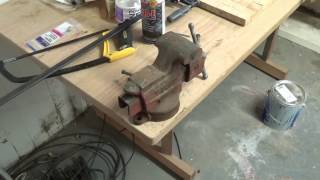 Installing swivel bench vise [upl. by Vikky]