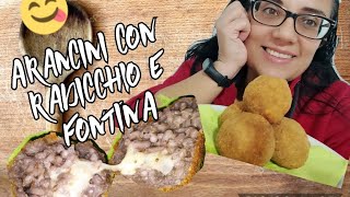 arancini con radicchio e fontina [upl. by Vivian]