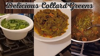 Cooking Collard Greens  Recipe Collards How To Cook Collard Greens easy recipes southern foods [upl. by Khanna]