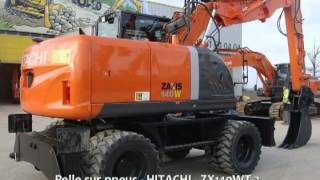 Pelle sur pneus HITACHI ZX140WT3 [upl. by Karlene]