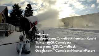 Snowmaking at Camelback Mountain [upl. by Akienom246]