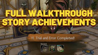 TRIAL and Error Full Achievement Story Walkthrough  GW2 Godspawn Guide [upl. by Fanchie]