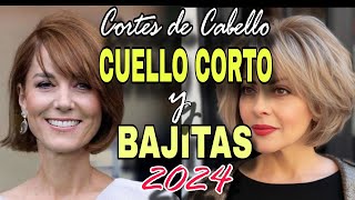 TENDENCIA CABELLO 2024 ✂️ ALARGA el CUELLO y ESTILIZA tu FIGURA MUJERES de CUELLO CORTO y BAJITAS [upl. by Noe]