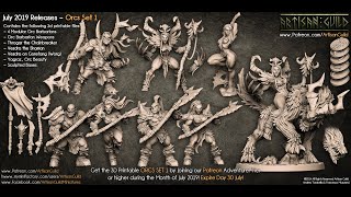 Artisan Guild Patreon  Orcs Set 1 Trailer [upl. by Oeht537]