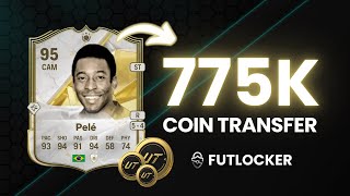 EAFC 25 FUT Coin Transfer How to transfer 755000 coins [upl. by Harret]