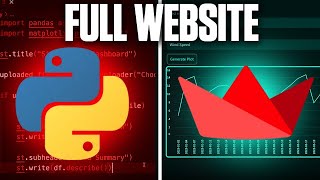 Build a Python Website in 15 Minutes With Streamlit [upl. by Vandervelde]