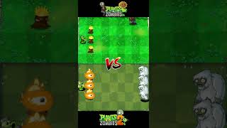 PVZ1 Vs PVZ2 Threepeater  Torchwood Vs Yeti Zombies  Plants vs Zombies 2 pvz2 pvz2gameplay [upl. by Modestine]