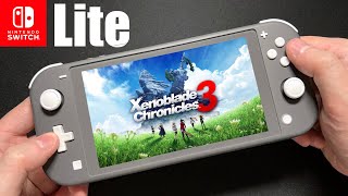 XENOBLADE CHRONICLES 3 on Nintendo Switch LITE Gameplay [upl. by Shayn]