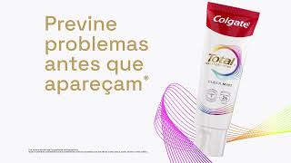 Prevenção mais avançada contra bactérias da boca com a nova fórmula do creme dental Colgate Total [upl. by Lavinia]