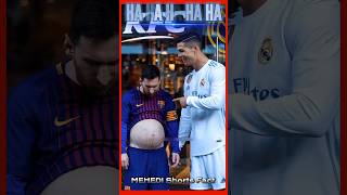 MESSIS Funny Reaction When RONALDO Teases Him About Eating Burgers shorts ronaldo messi [upl. by Atilef]