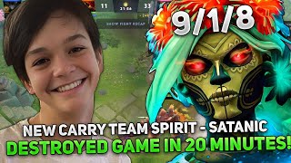 NEW CARRY TEAM SPIRIT  SATANIC on MUERTA DESTROYED GAME IN 20 MINUTES [upl. by Semaj]