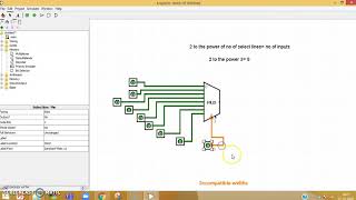 81 Multiplexer Implementation using Logisim [upl. by Jakob]