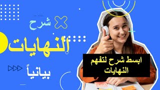 النهايات ٣ تحليل النهايات البيانية  فهم المفهوم بطرق رسومية ابسط طريقة لشرح النهايات [upl. by Joseito]