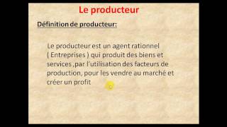 Microéconomie S2 partie 1 quot introduction à létude de producteur quot [upl. by Asusej]