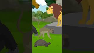 Sust Kachua  One Minute Story  Cartoon Animal cartoon [upl. by Noeled]