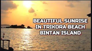 Beautiful Sunrise in Trikora Beach Bintan Island [upl. by Adilen131]