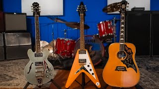 Comparing 3 Different Epiphone ModelsWhats The Difference [upl. by Joice]