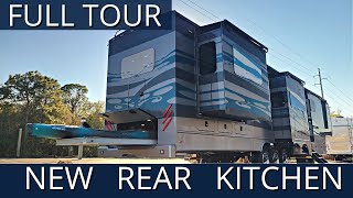 New Rear Kitchen Fifth Wheel Luxe 46RKB FULL TOUR [upl. by Okuy162]